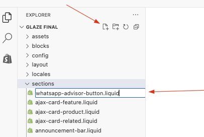 Crear una nueva sección en la carpeta Sections de Shopify